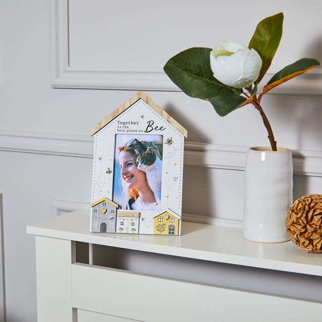 Bee Wooden 4" x 6" Photo Frame
